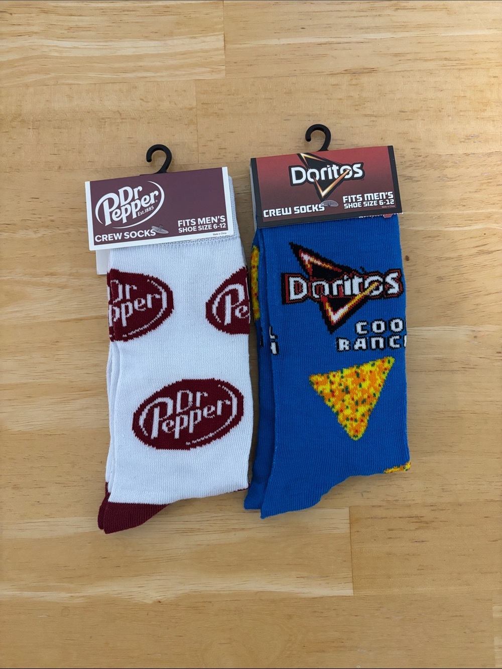 Dr. Pepper and Cool Ranch Crew Socks